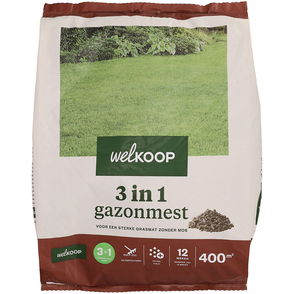 Welkoop - 3 in 1 Gazonmest - 400 m² - 15 kg