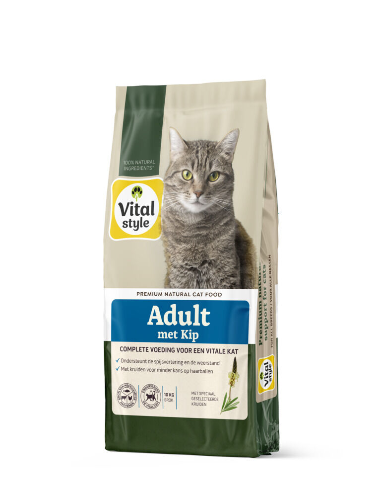 VITALstyle Adult - Kattenvoer - Kip - 10 kg