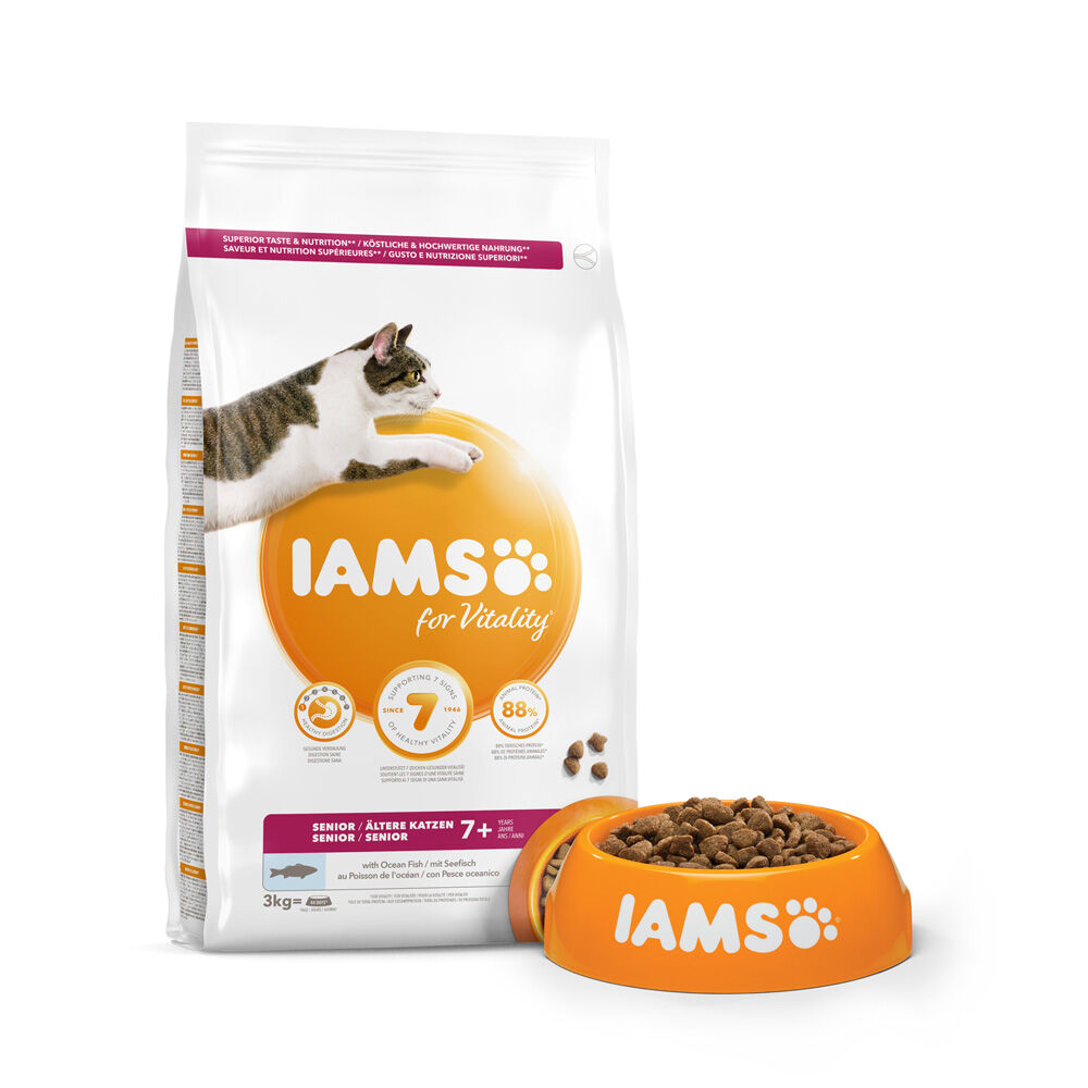 Iams Senior - Kattenvoer - Vis - 3 kg