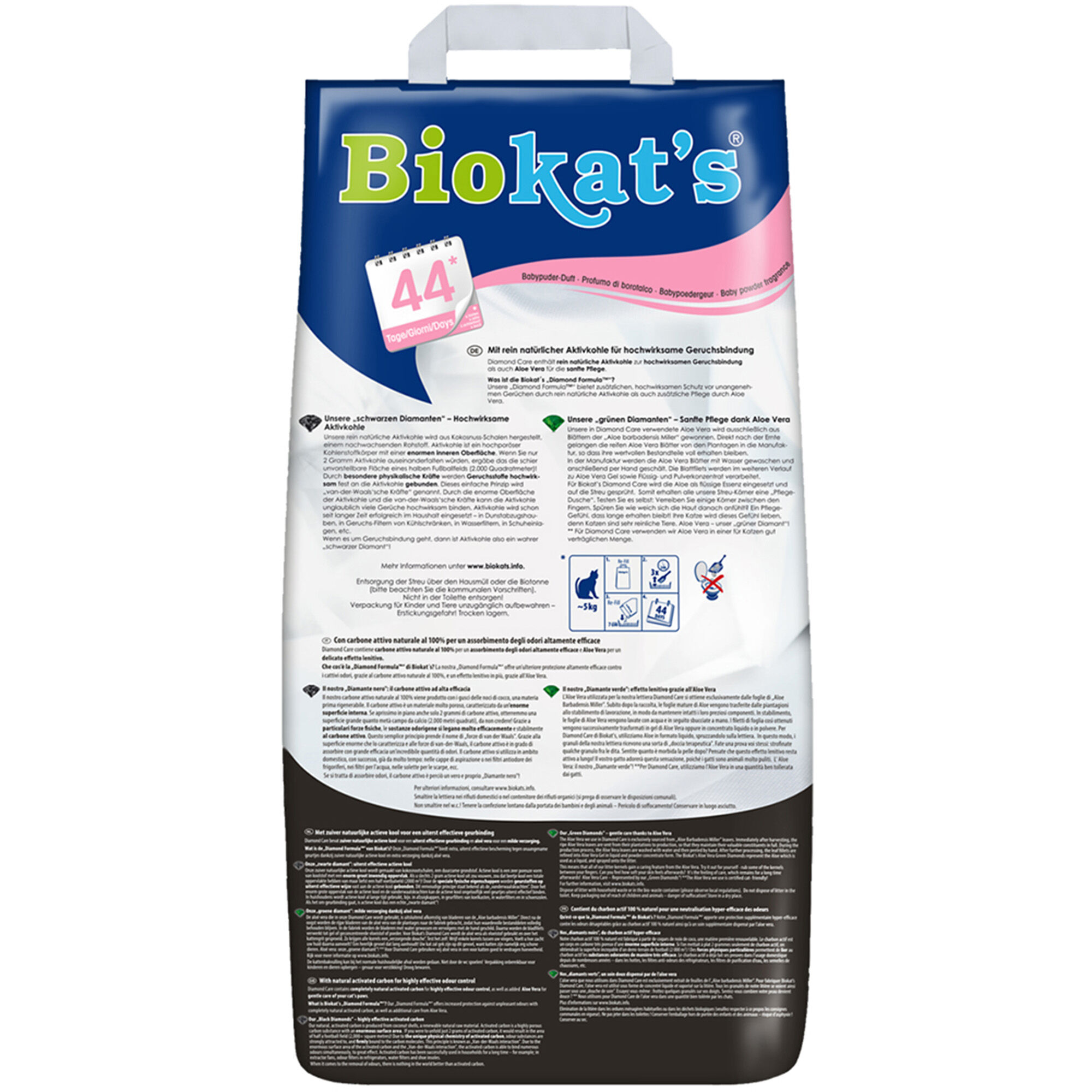 Biokat's Diamond Care Fresh - Kattenbakvulling - Babypoeder - Fijn - 8 L