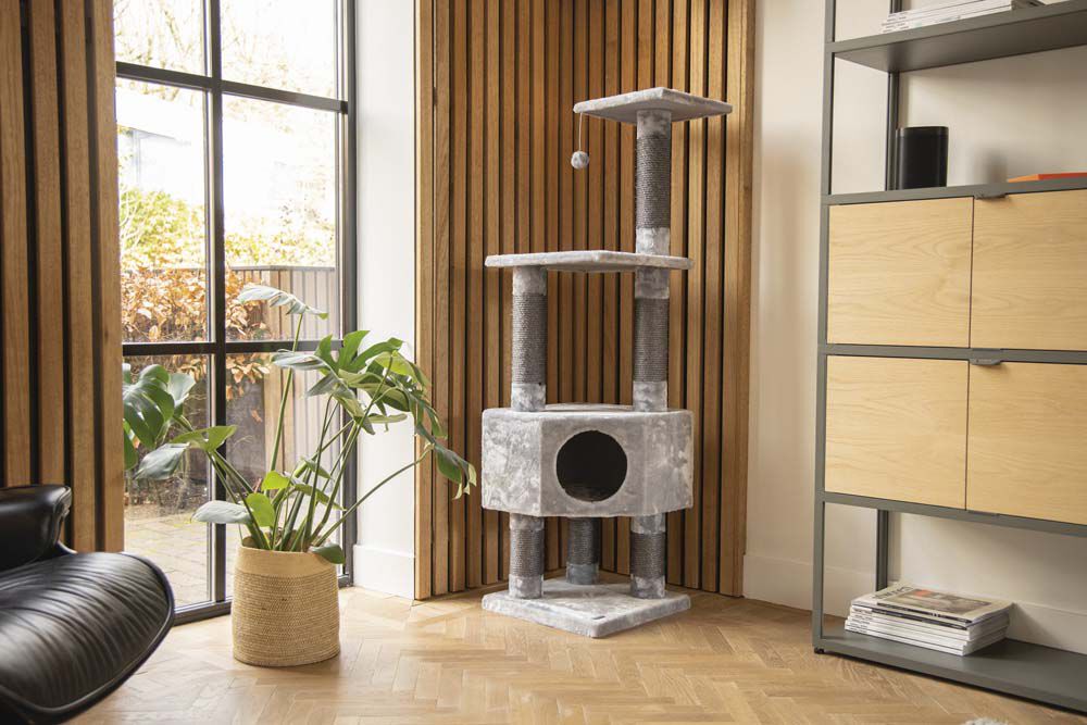 Beeztees Figado - Krabmeubel - Grijs - 1x40x1 cm