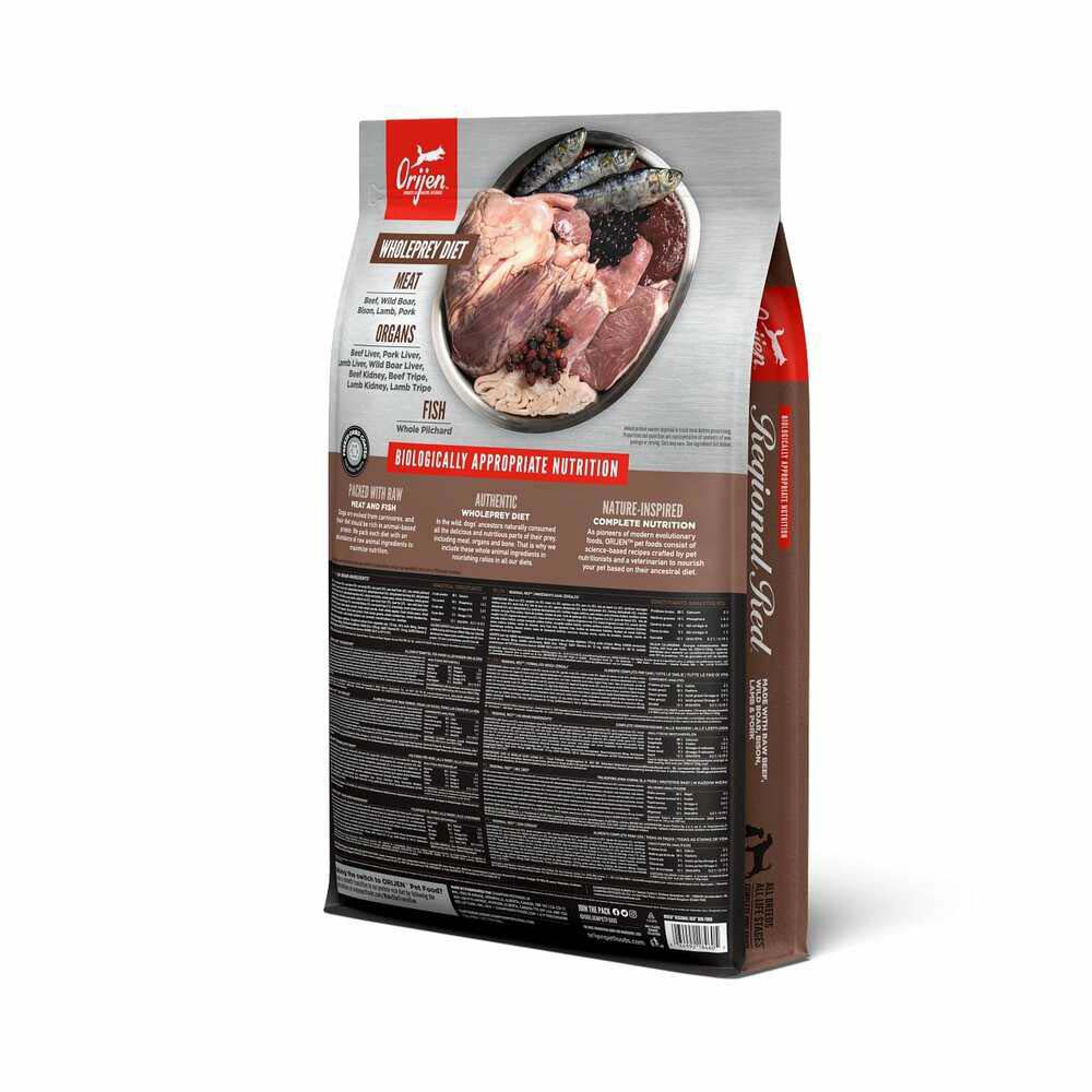 Orijen Regional Red Dog Whole Prey - Hondenvoer - 6 - rund