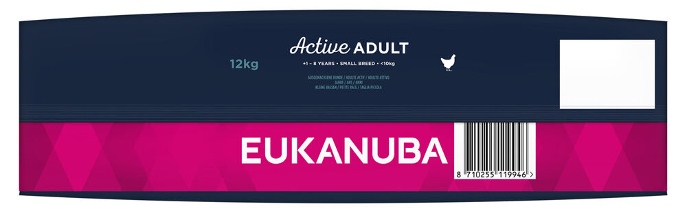 Eukanuba Active Adult Small Breed - Hondenvoer - 12 - kip