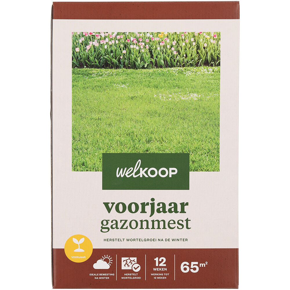 Welkoop - Voorjaar Gazonmest - 65 m² - 2 kg