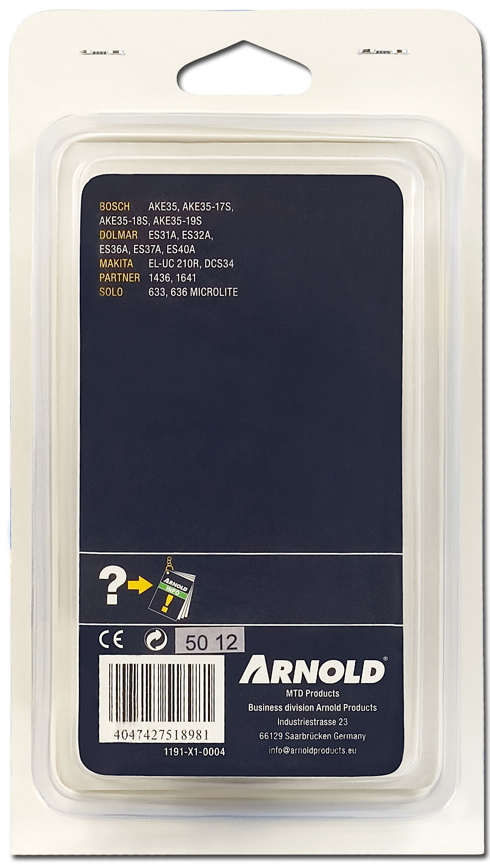 Arnold AK33 3/8 1.1mm 52 schakels - Zaagketting - Sat Mar 08 00:00:00 CET 2025