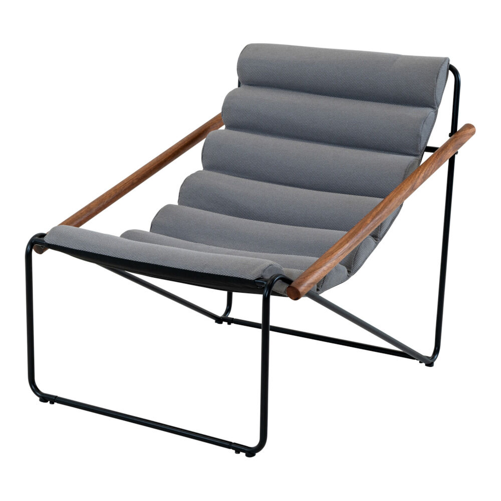 Lesli Living Miami - Relaxstoel - Grijs - 1x72x87 cm