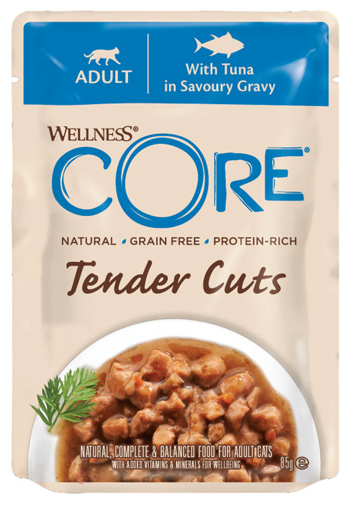 Wellness Core Tender Cuts - Kattenvoer - Tonijn - 85 gram