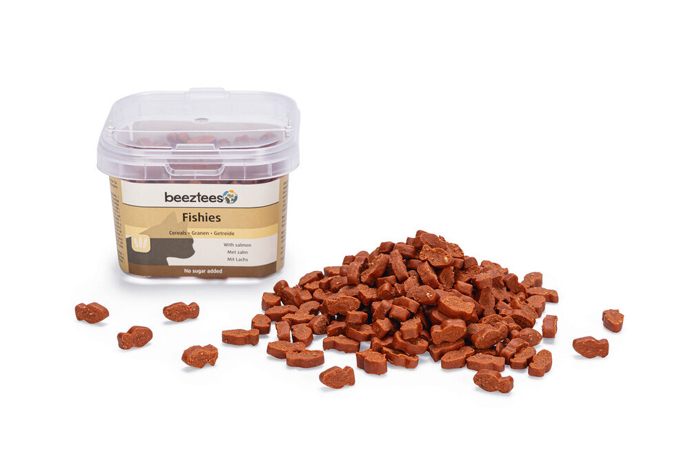 Beeztees Fishies Granen - Kattensnack - 140 - zalm