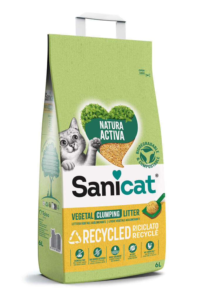 Sanicat 100% Corn Cob - Kattenbakvulling Sanicat 100% Corn Cob - Kattenbakvulling