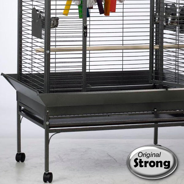 STRONG Villa Isa - Papegaaienkooi - 103x72x156cm - Metaal - Grijs