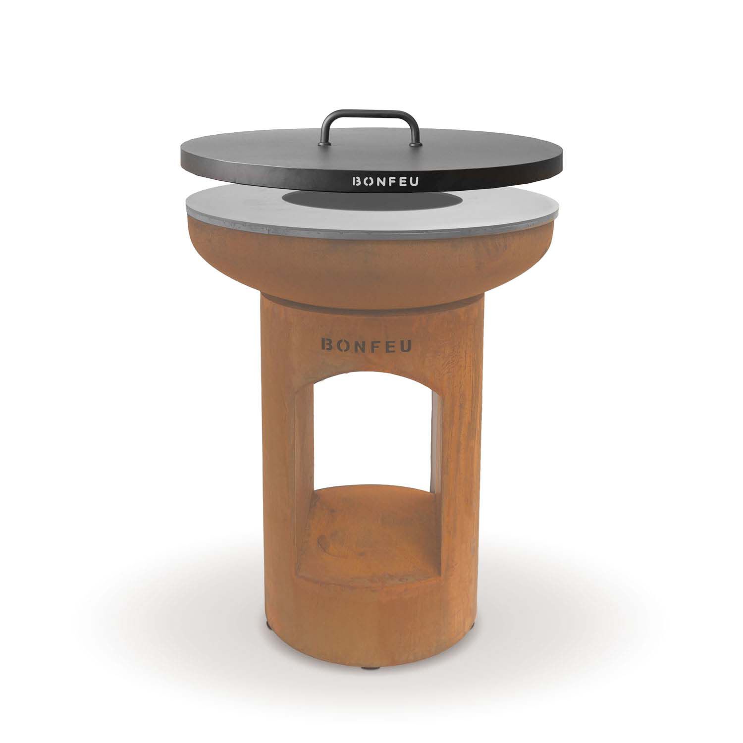 BonFeu BonBiza LID80 - Deksel - Rond - Zwart - Staal - 80 cm