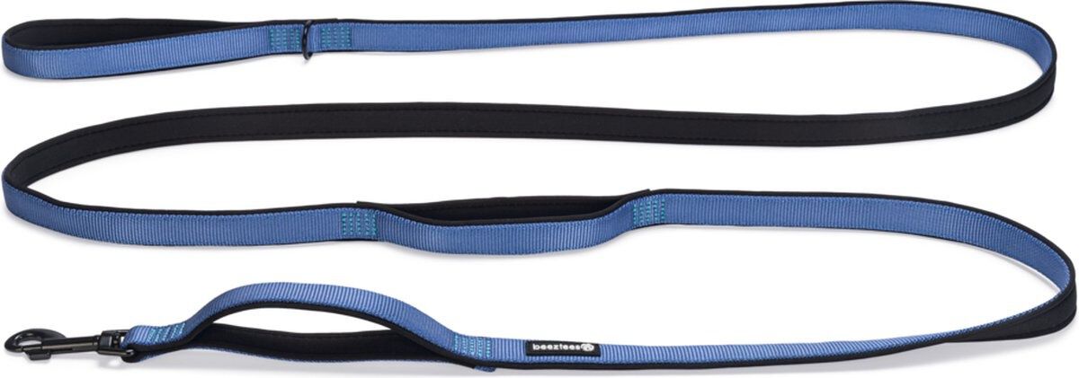 Beeztees Parinca Hondenriem - 25.00 cm - Blauw - 4.50 cm - Large - 300.00 cm - 2.00 cm