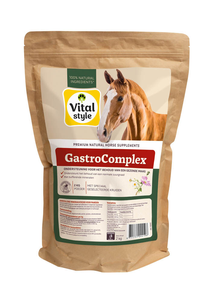VITALstyle Gastrocomplex - Maagsupplement Paard VITALstyle Gastrocomplex - Maagsupplement Paard
