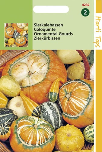 Hortitops Sierkalebassen Klein en Groot - Bloemzaden Hortitops Sierkalebassen Klein en Groot - Bloemzaden