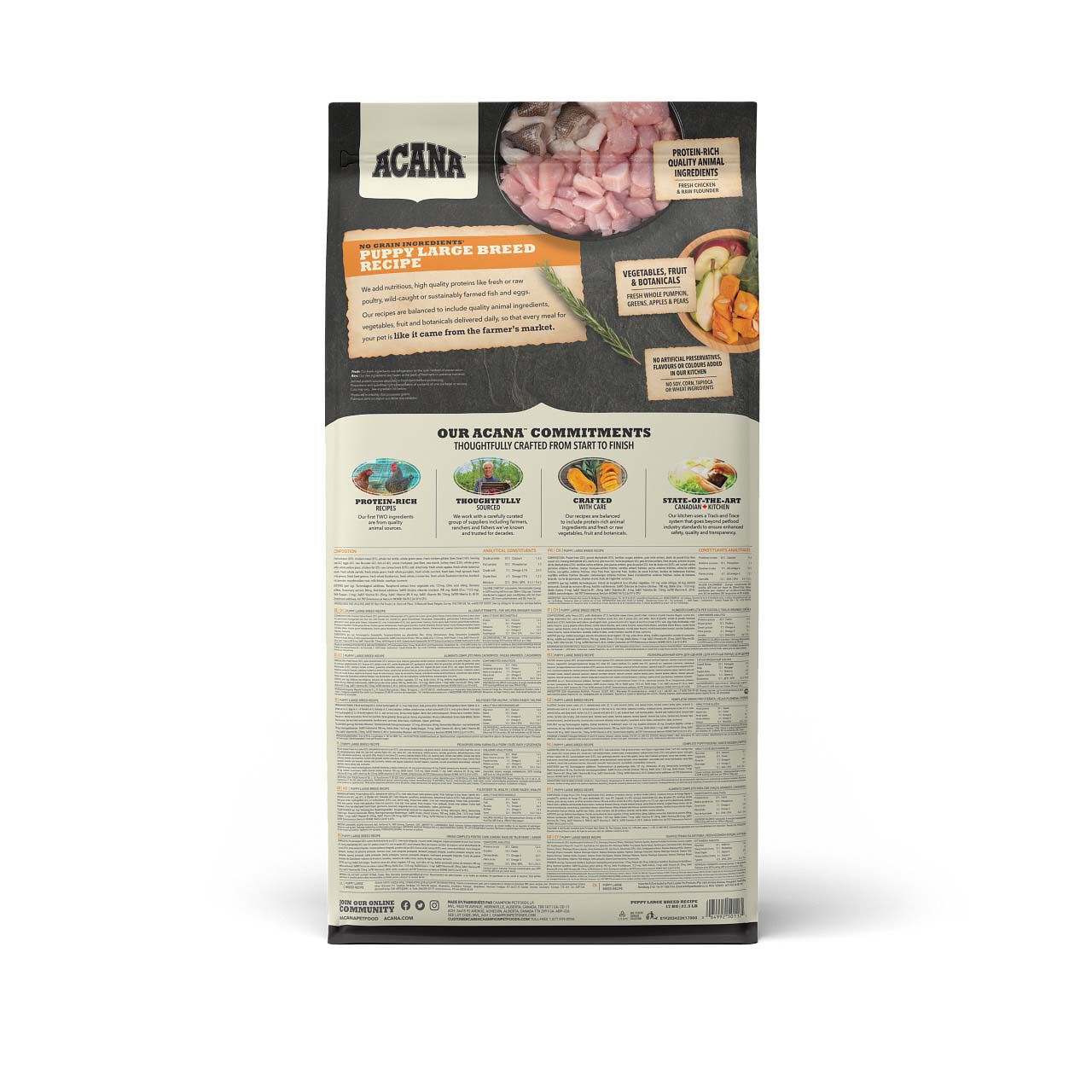 Acana Dog recipe Puppy Large - Hondenvoer - Gevogelte - 17 kg