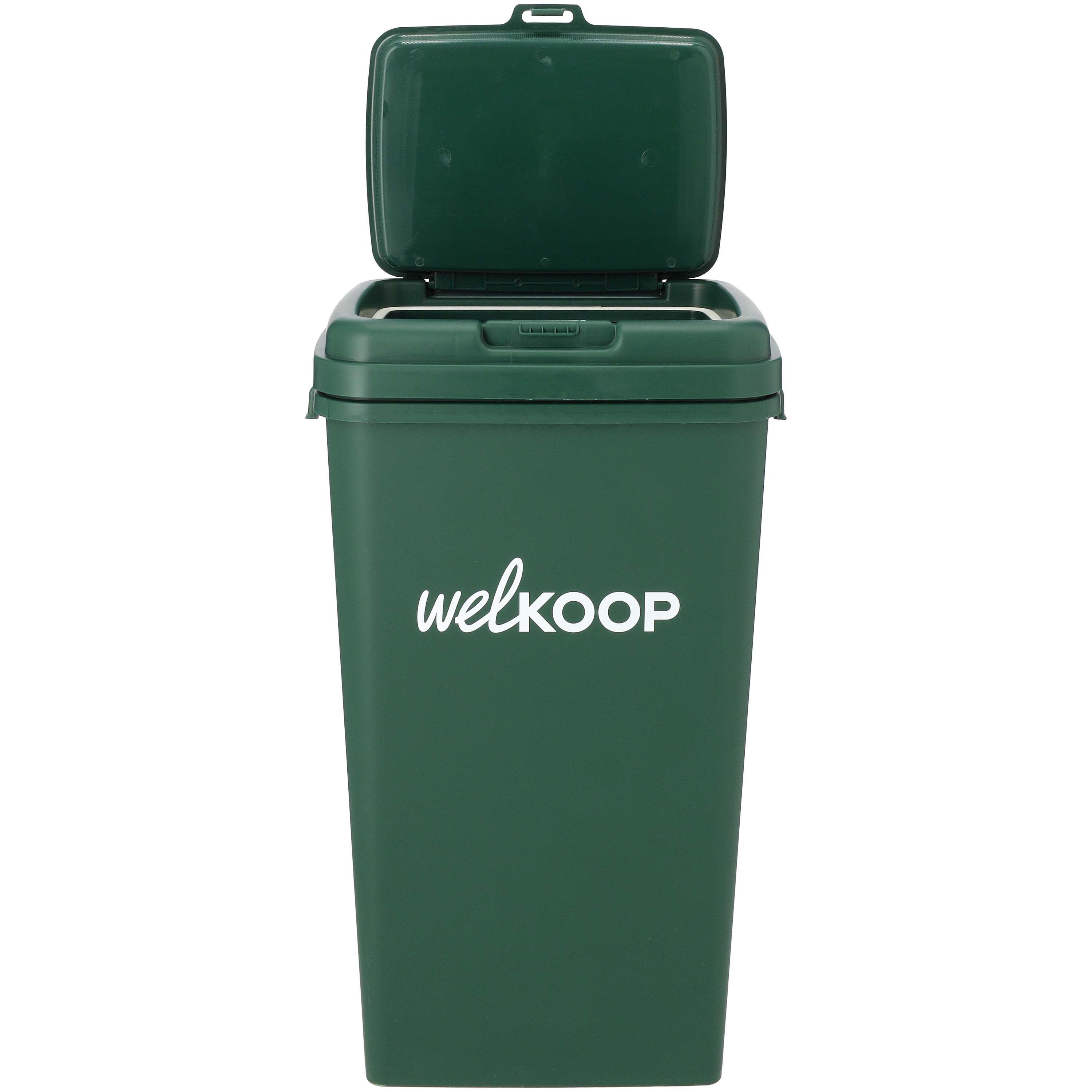 Welkoop Voerton - Met deksel - 53.00 l - 65.00 cm - Groen - 38.00 cm - 29.50 cm