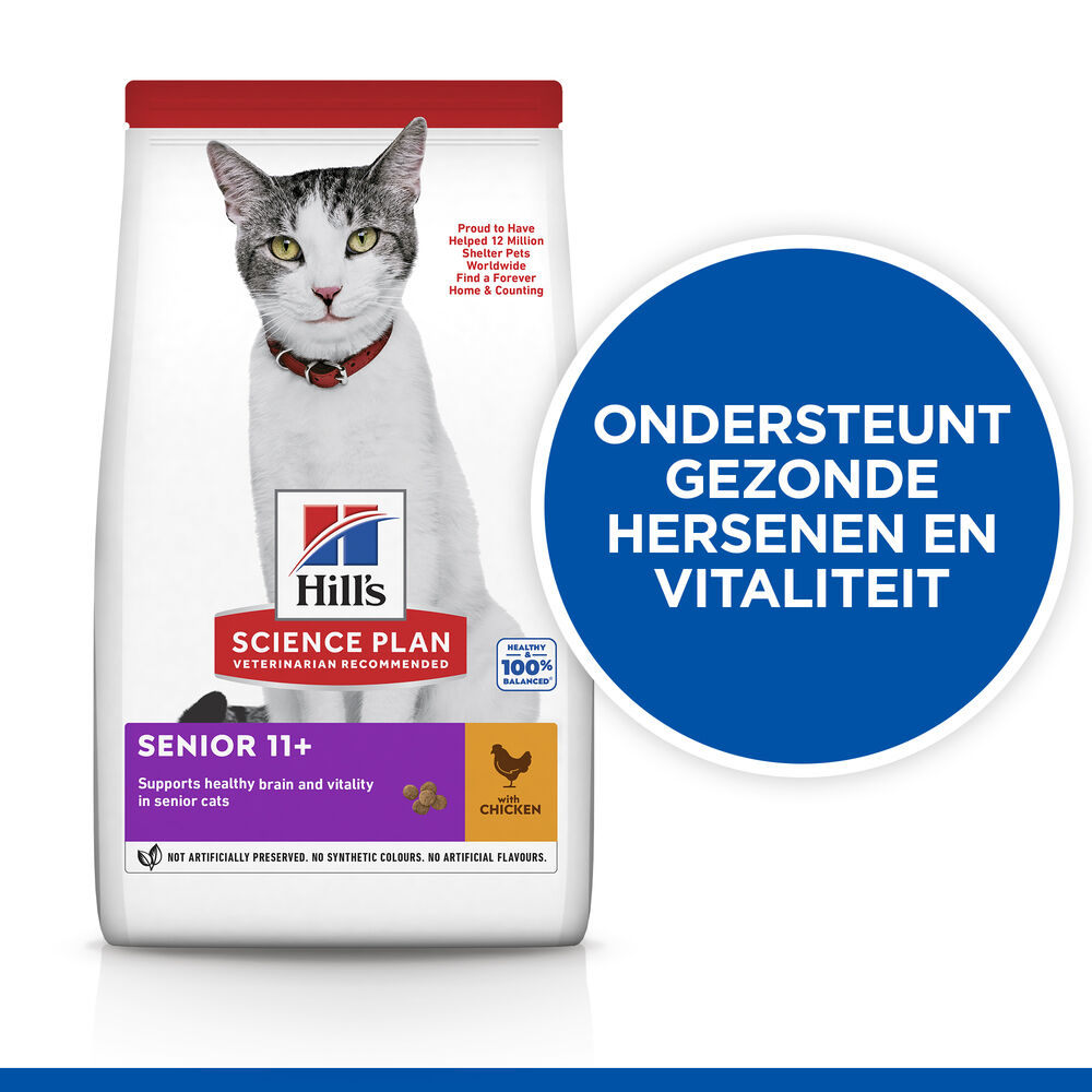 Hill's Science Plan Senior - Kattenvoer - Kip - 3 kg