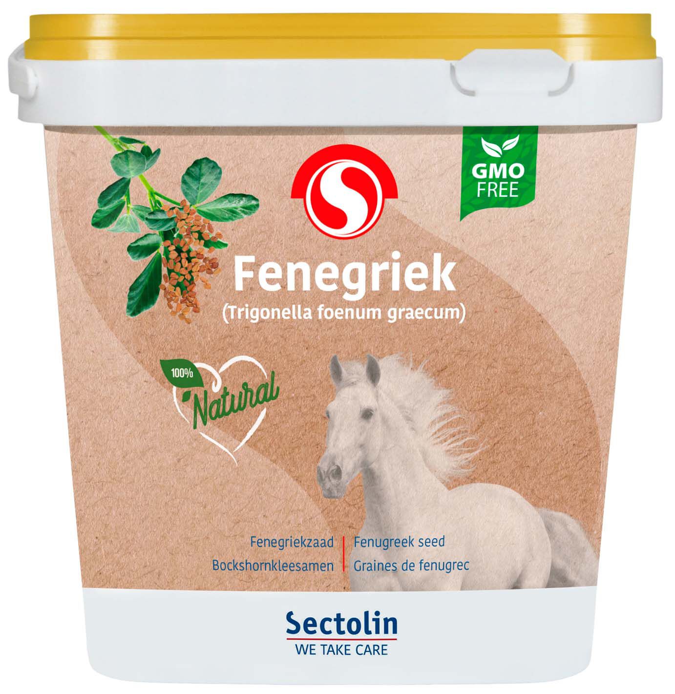 Sectolin Fenegriekzaad - Keel en Luchtwegsupplement Paard - 2.50 - Emmer