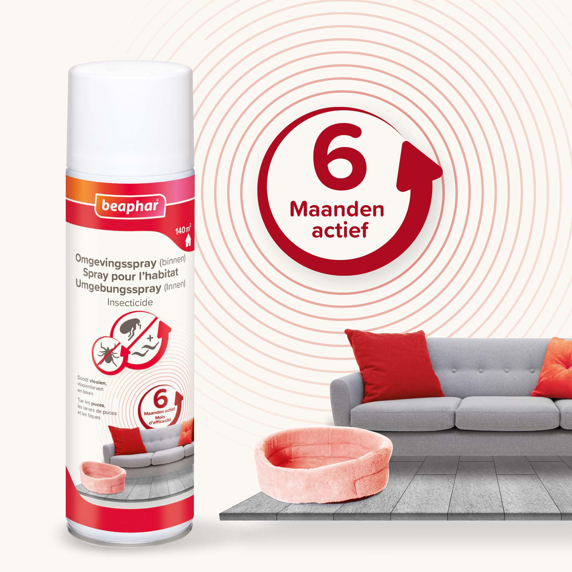 Beaphar - Teken en vlooien omgevingsspray - 500