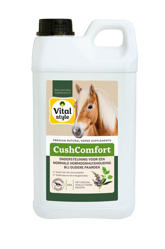VITALstyle CushComfort Hormoonbalans - Supplement Paard - 2.5 - Can VITALstyle CushComfort Hormoonbalans - Supplement Paard - 2.5 - Can