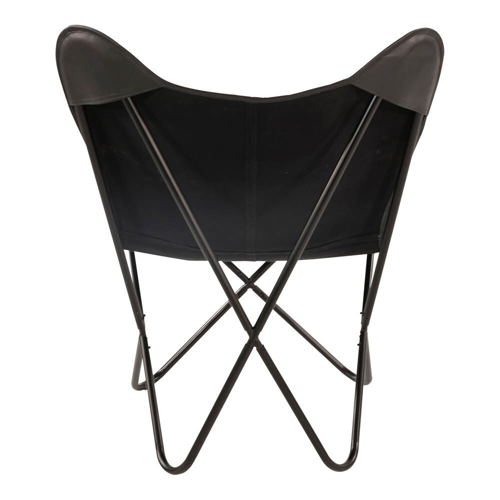 Lesli Living Buffalo - Relaxstoel - 1.00 cm - Zwart - 75.00 cm - 75.00 cm