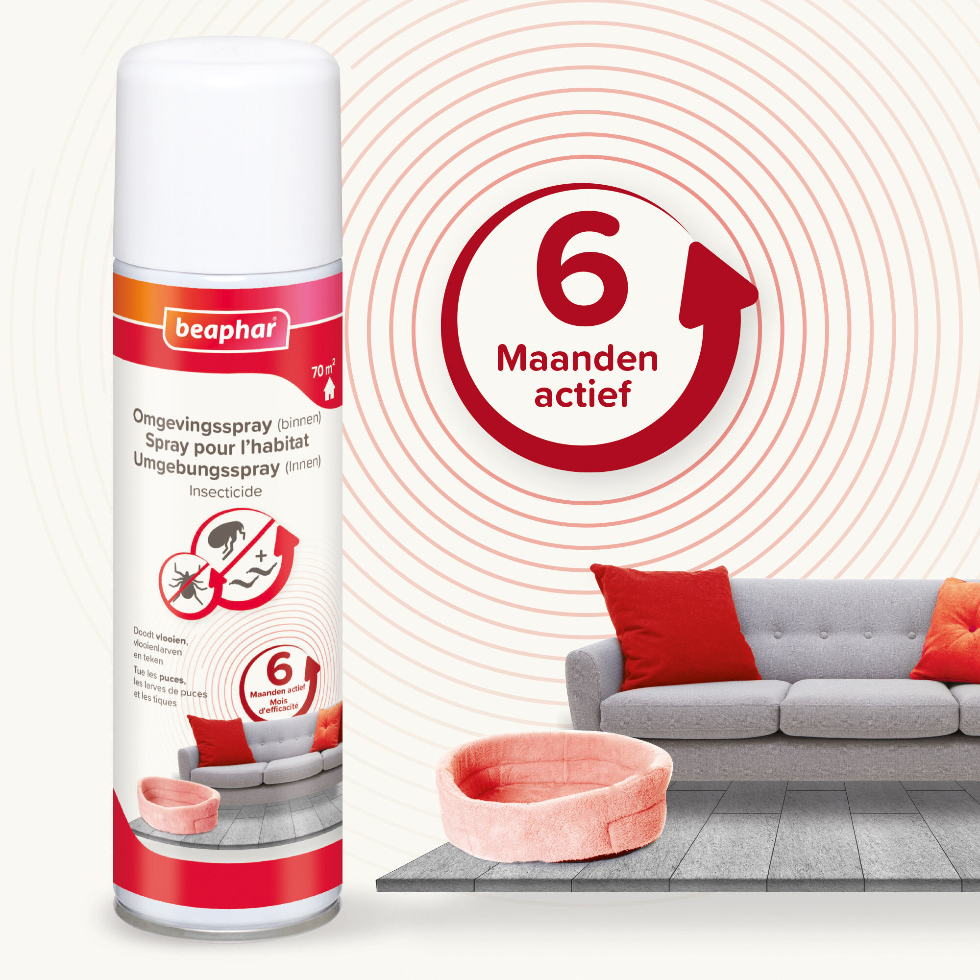 Beaphar - Anti Vlooien Hond - Omgevingsspray