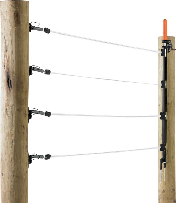 Gallagher - Meerdraadse doorgangset 4x12,5mm lint - 7 cm - Wit - 120 cm Gallagher - Meerdraadse doorgangset 4x12,5mm lint - 7 cm - Wit - 120 cm