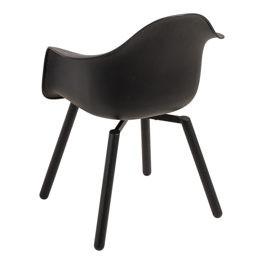 Lesli Living Montreux - Tuinstoel - 1.00 cm - Zwart - 44.00 cm - 63.00 cm
