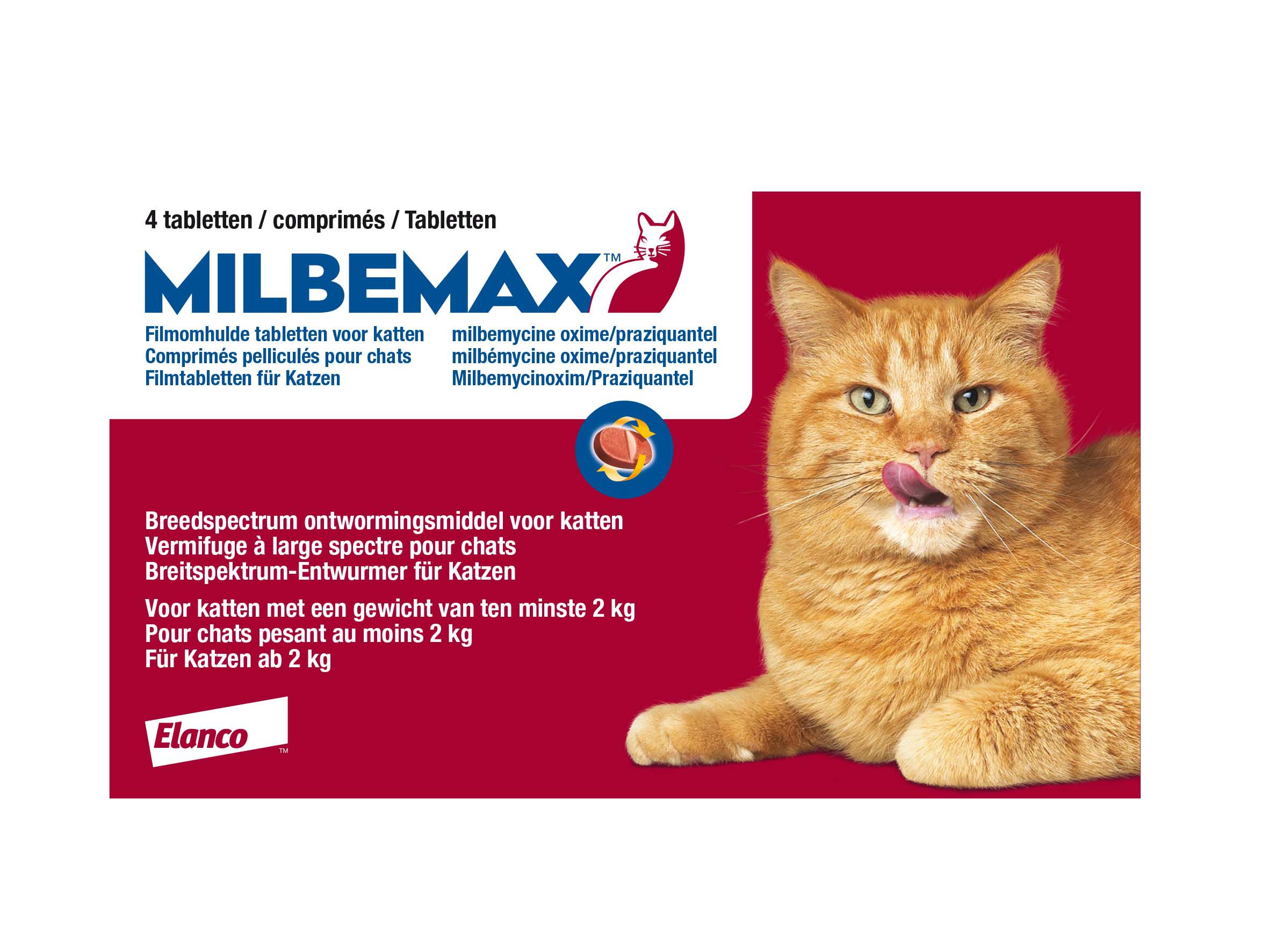 Milbemax  Tablet - Ontwormen Kat Milbemax  Tablet - Ontwormen Kat