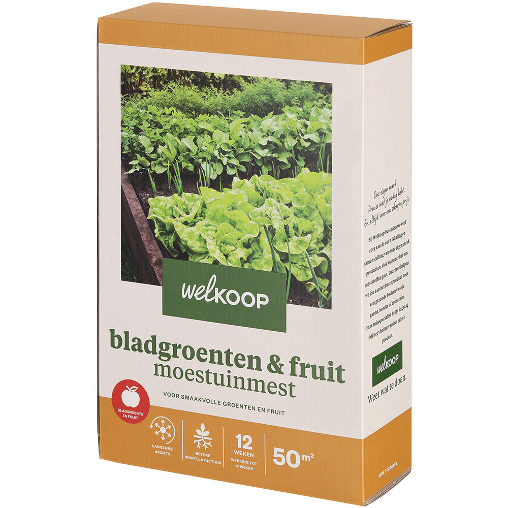 Welkoop - Bladgroenten en Fruit Moestuinmest - 50 m² - 2 kg