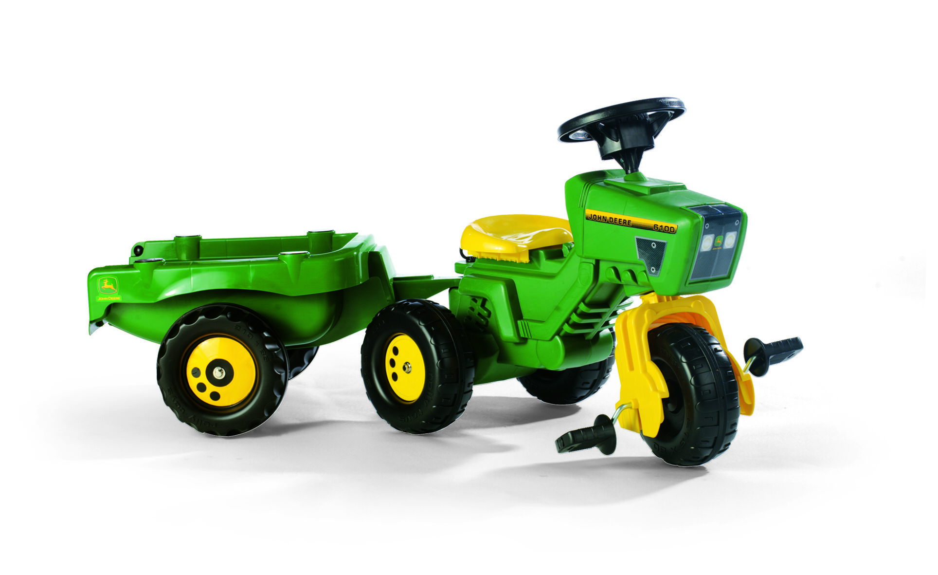 Rolly toys Trac John Deere + aanhanger - Tractoren Rolly toys Trac John Deere + aanhanger - Tractoren