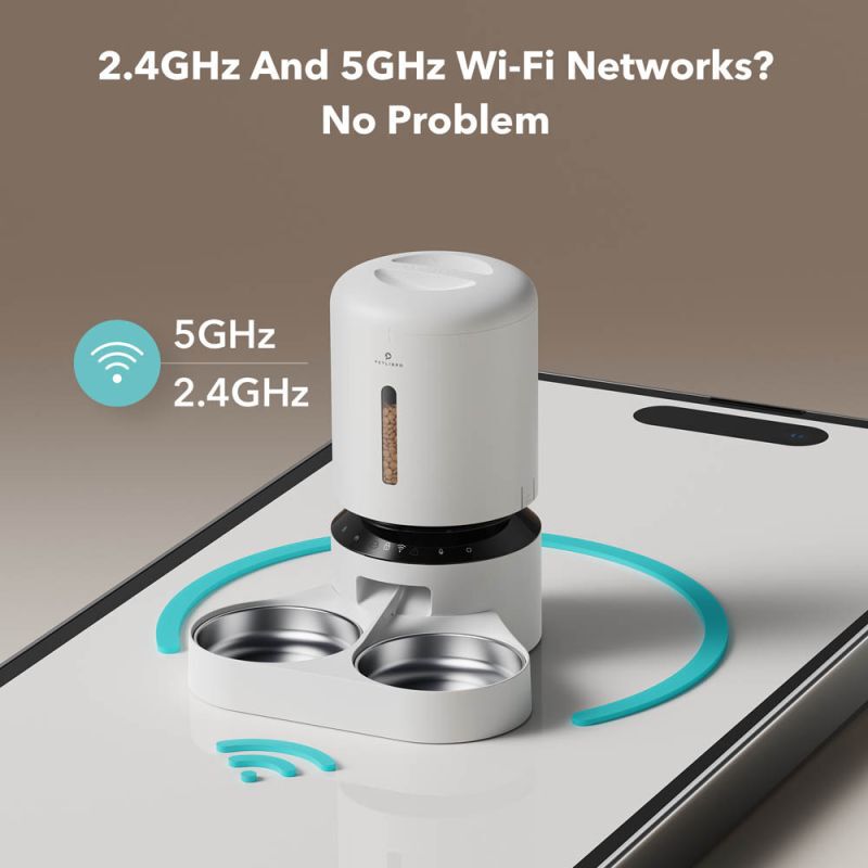 PETLIBRO Granary Duo met wifi - Automatische voerbak - Wit - 19x34x19 cm