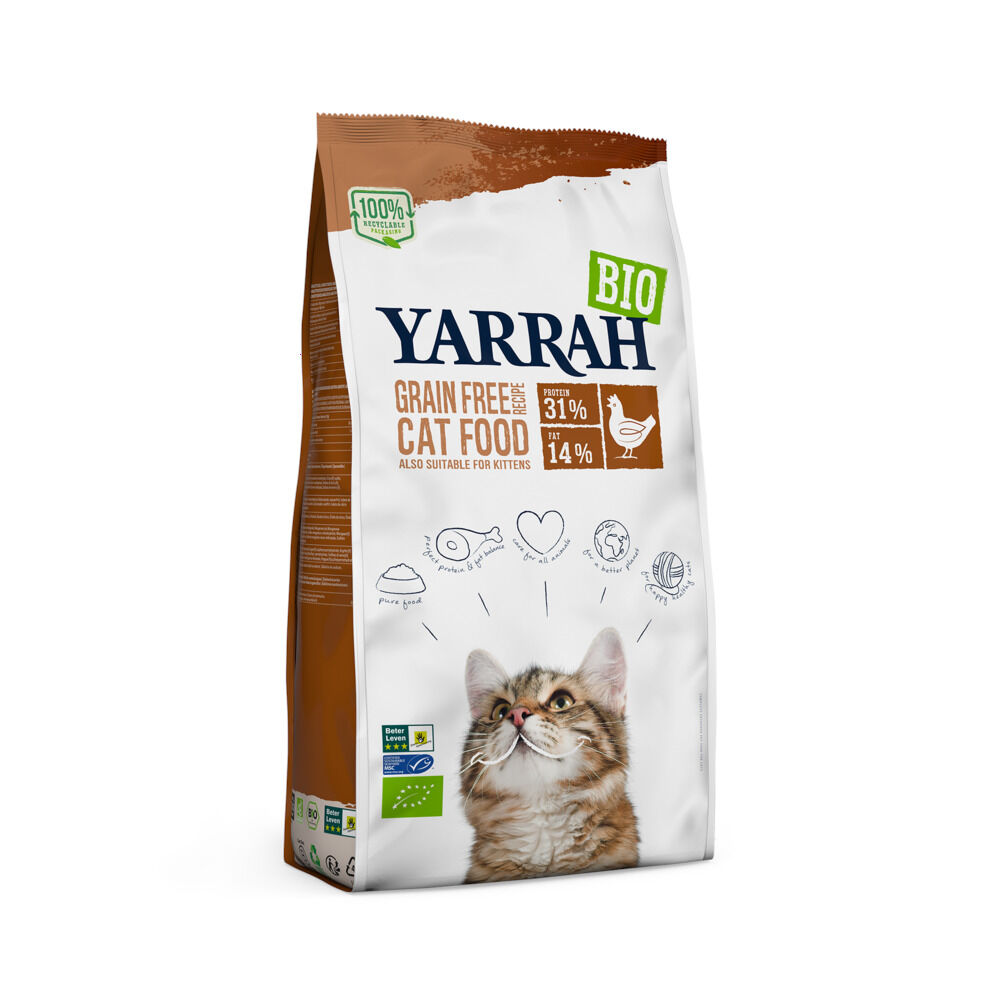 Yarrah Biologisch Graanvrij - Kattenvoer - 6 - kip