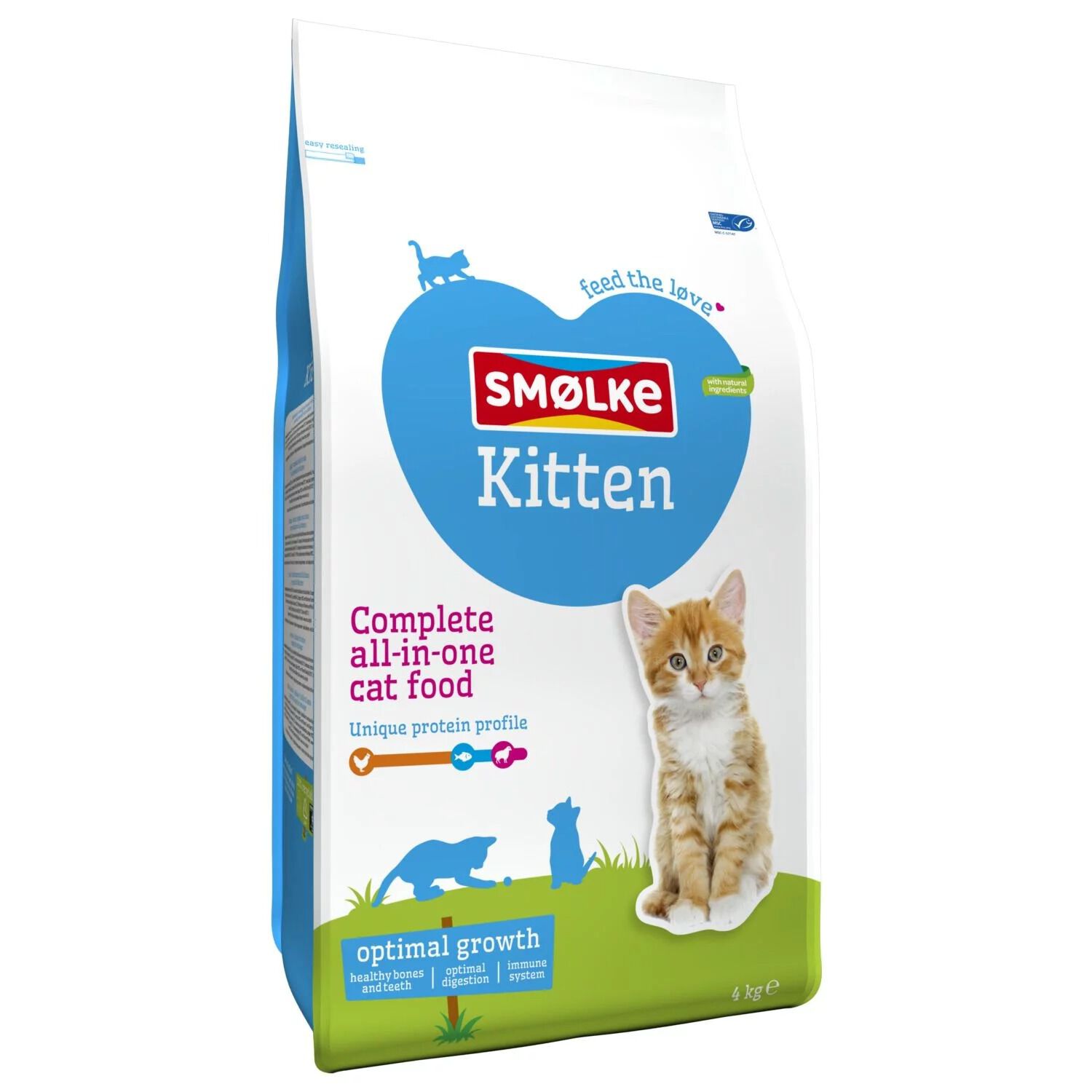 Smölke Kitten - Kattenvoer - Kip - Vis - 4 kg