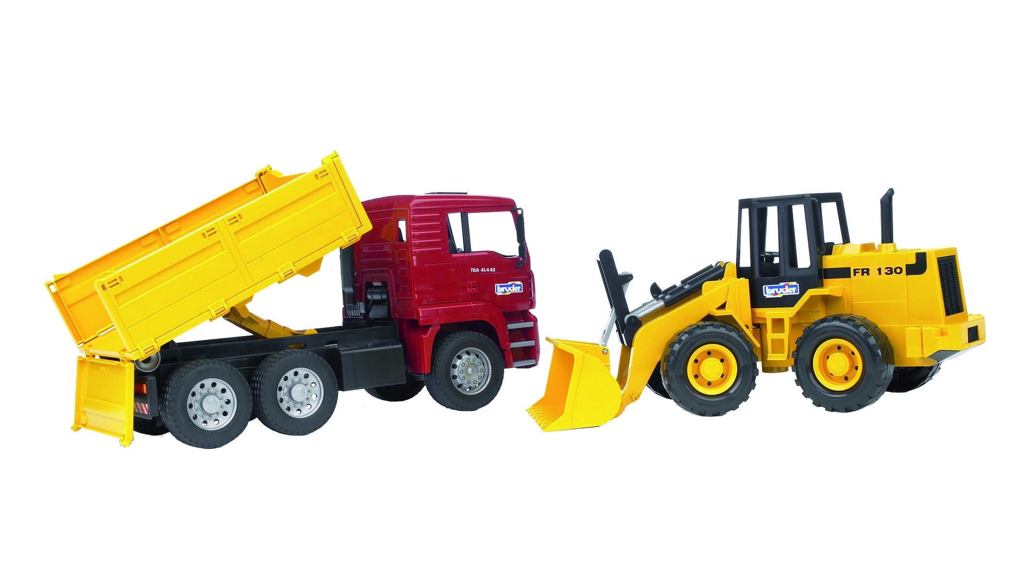 Bruder Man Kipper met Shovel - Vrachtwagen Bruder Man Kipper met Shovel - Vrachtwagen