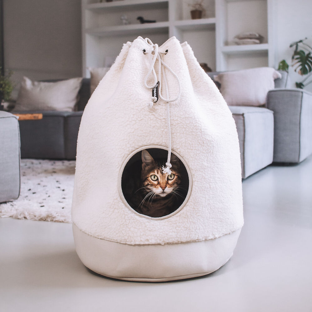 District 70 Casa Teddy - Kattenhuis - 1.00 cm - Beige - 45.00 cm - 1.00 cm