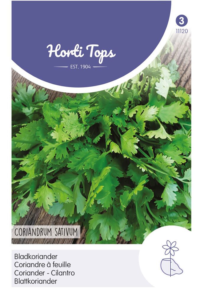 Hortitops Koriander Coriandrum sativum fijnzadig traagschietend - Kruidenzaden Hortitops Koriander Coriandrum sativum fijnzadig traagschietend - Kruidenzaden