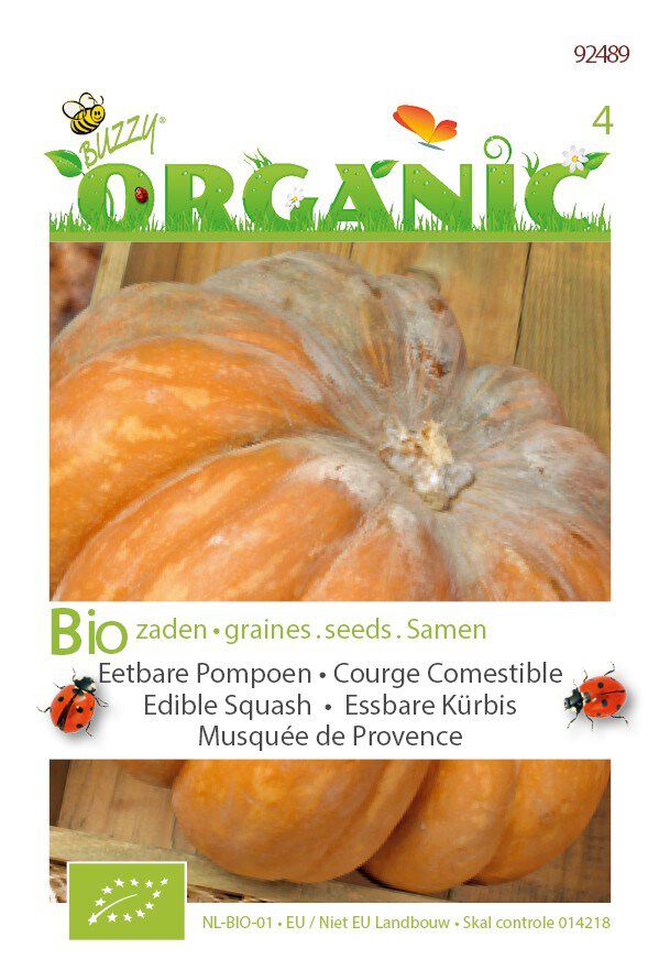 Organic Pompoen Musquee de Provence - Groentezaden Organic Pompoen Musquee de Provence - Groentezaden