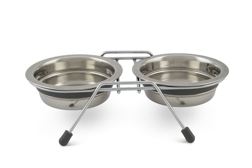 Beeztees Lumara - Voerbak - Grijs - 13 cm