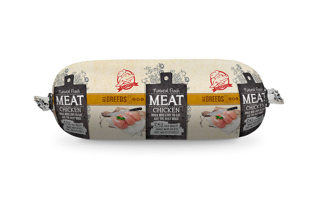 Natural Fresh Meat Worst - Hondenvoer - Kip - 600 gram