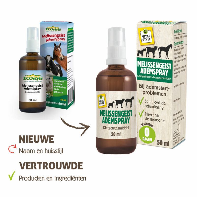 VITALstyle Melissengeist Ademspray - Energie stimulans - 50