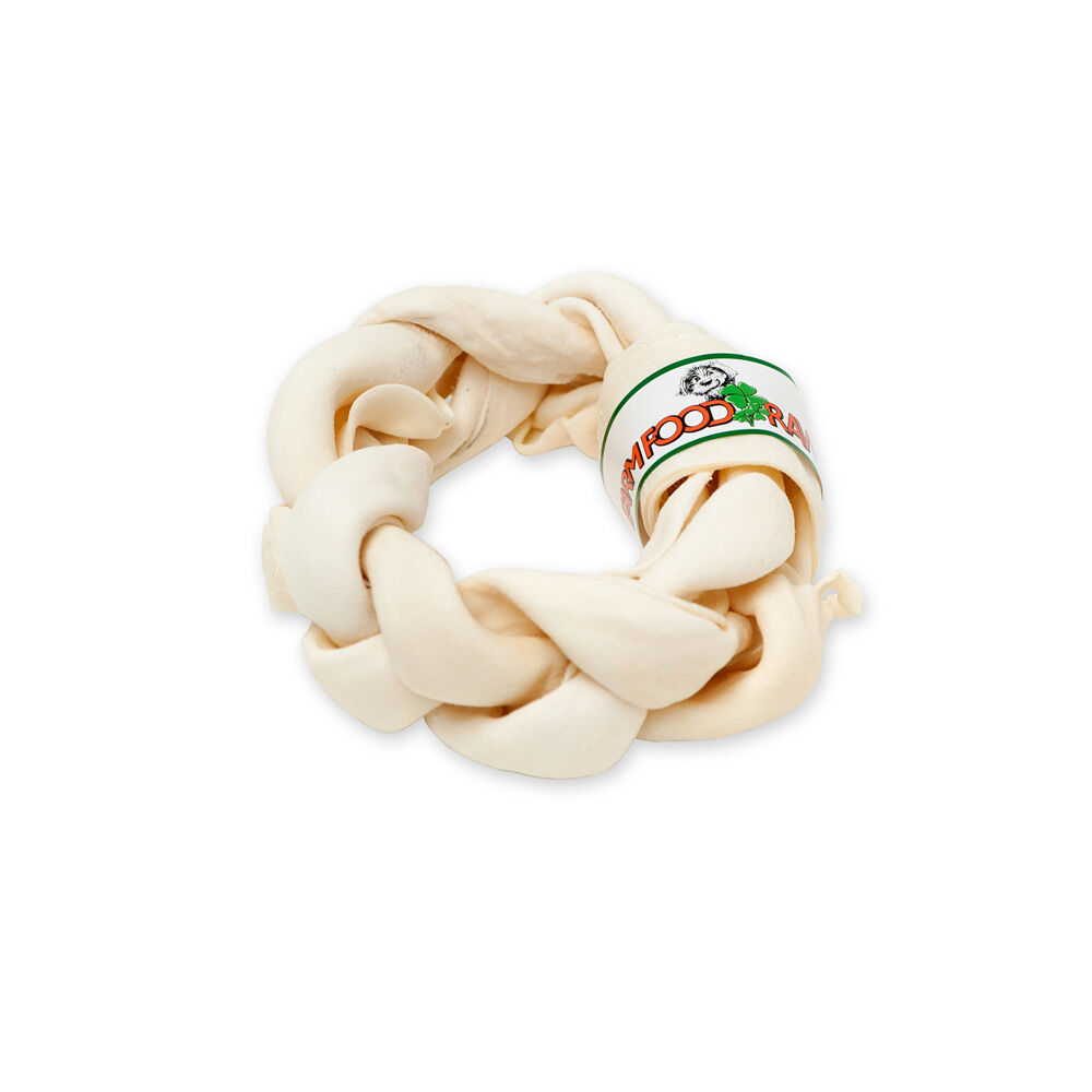 Farm Food Rawhide Dental Braided Donut - Hondensnack - rund - M Farm Food Rawhide Dental Braided Donut - Hondensnack - rund - M