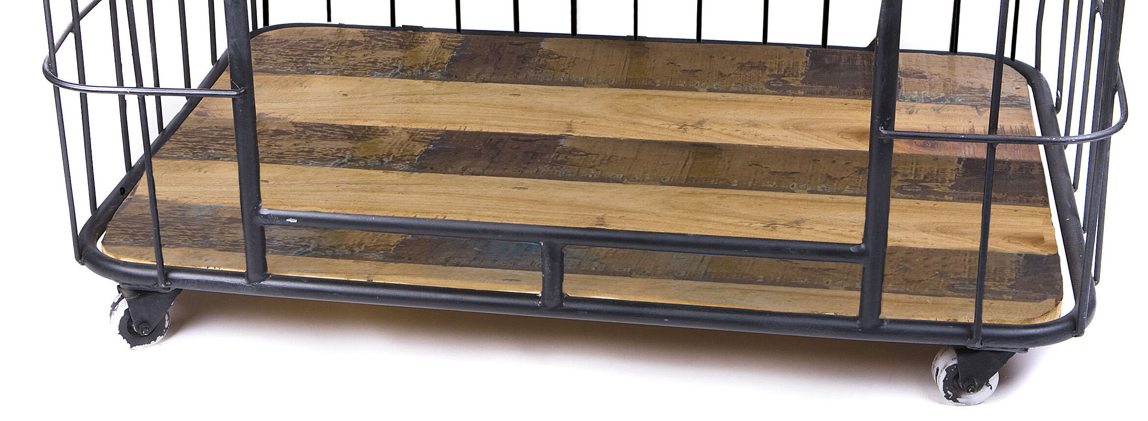 Lex & Max Metal Wire Basket  - Divan - Hondenbench meubel - Zwart - 56x120x81 cm