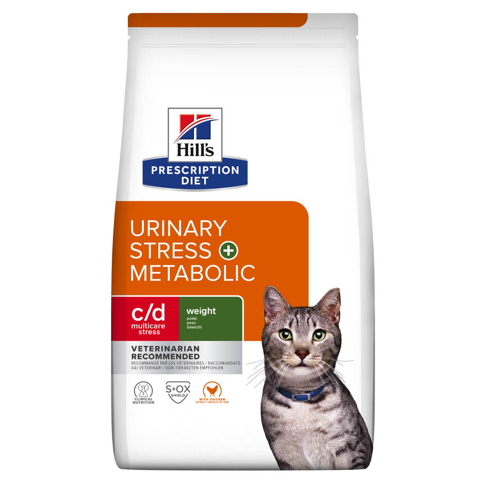 Hill's Prescription Diet Urinary Stress + Metabolic c/d - Kattenvoer - Kip - 3 kg