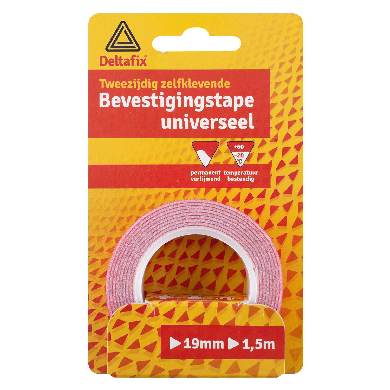 Deltafix Bevestigingstape Uni 19mm 1.5m - Tape Deltafix Bevestigingstape Uni 19mm 1.5m - Tape