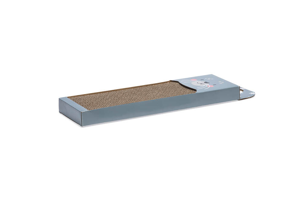 Beeztees Zeehond - Krabplank - 1.00 cm - Blauw - 45.00 cm - 1.00 cm