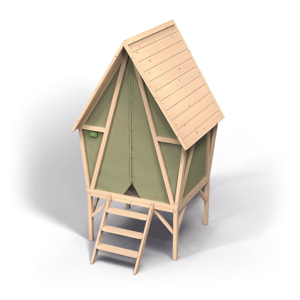 Exit Yuki 300 - Speelhuisje - Groen - Hout|Stof