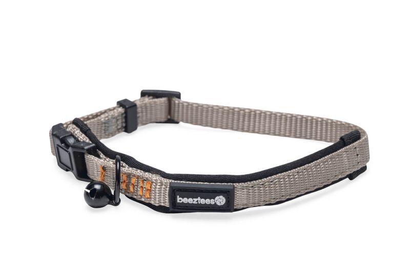 Beeztees Parinca - Kattenhalsbandje - 30 cm - Grijs - 10 mm