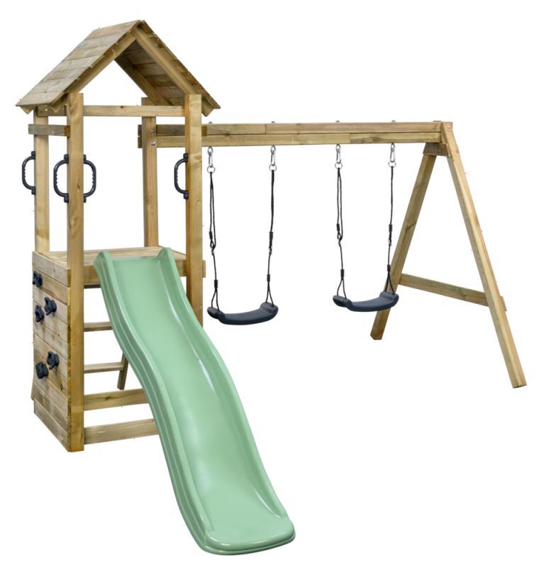 Swing King Maria - Speeltoestel - pastelgroen - Hout Swing King Maria - Speeltoestel - pastelgroen - Hout