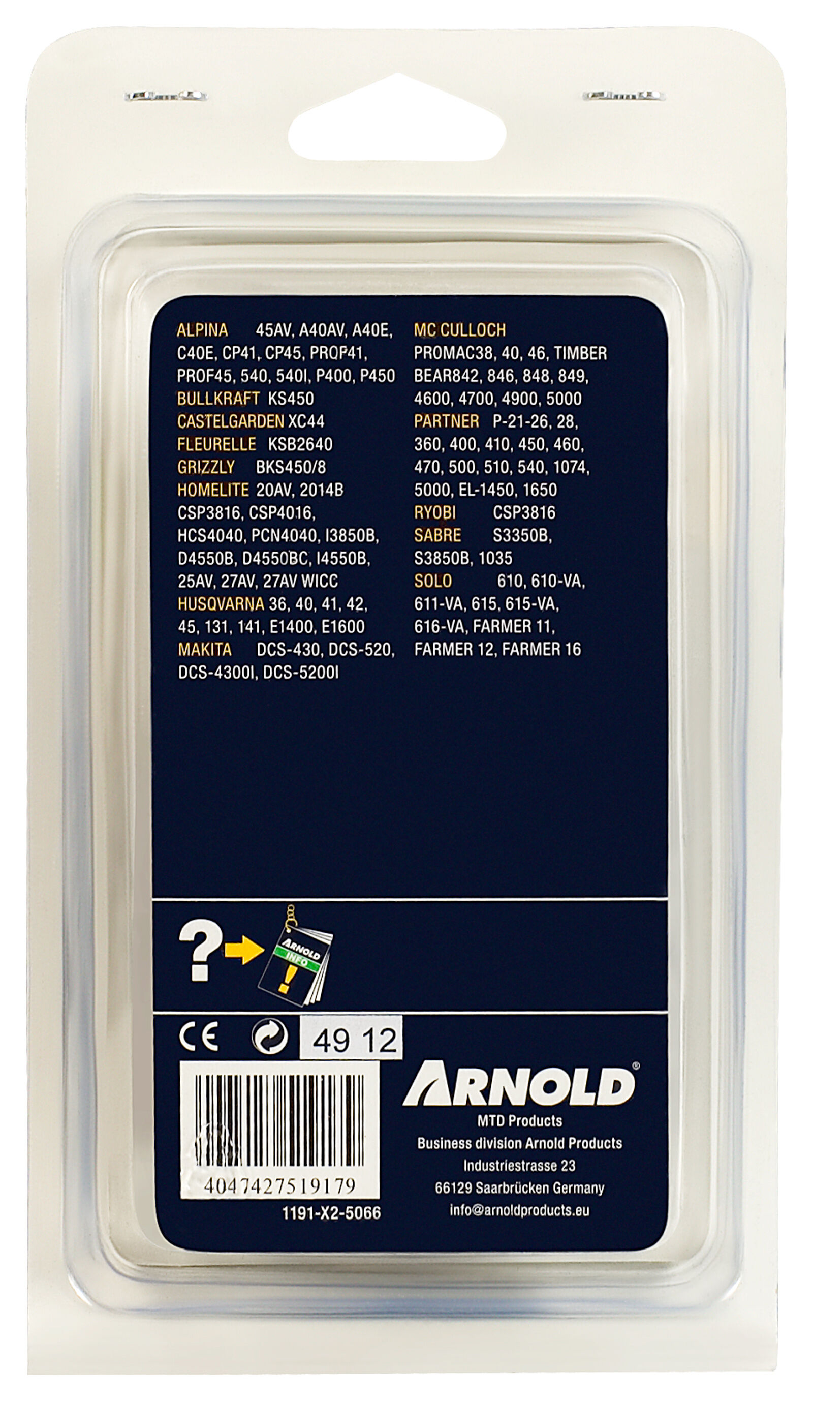 Arnold AK16 325 1.3mm 66 schakels - Zaagketting